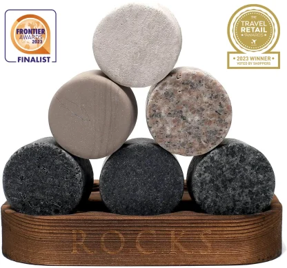 Whiskey Stones & Crystal Glass Gift Set - Reserve Tumbler (11.7oz) - Image 4