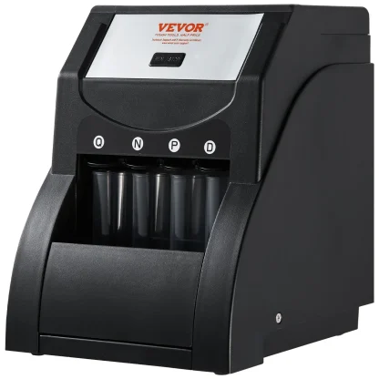VEVOR USD Coin Sorter, Coin Sorter Machine for USD Coin 1 5 10 25, Sorts up to 230 Coins/min, Coin Sorter and Wrapper Machine Holds 200 Coins Included 4 Coin Tubes, Black - Image 10