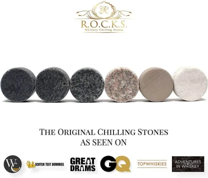 Whiskey Stones & Crystal Nosing Tasting Glass Gift Set - Image 3