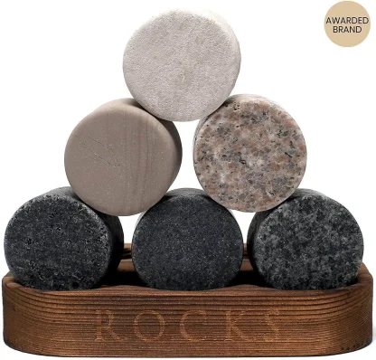 Whiskey Stones & Crystal Nosing Tasting Glass Gift Set - Image 8