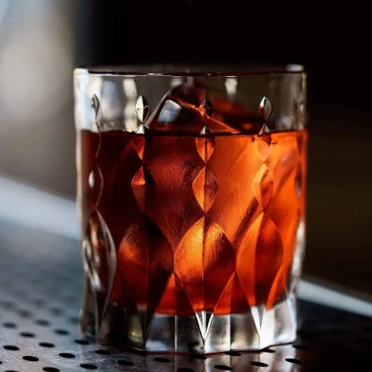 Crystal Whiskey Glasses - Set of 2 Monarch Glass Tumblers (11.5oz) - Image 5