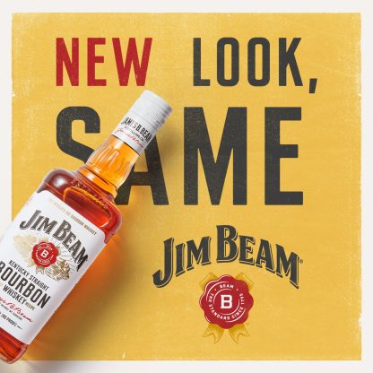 Jim Beam White Label Straight Bourbon, 750 ml Single Glass Bottle, 40% ABV, 80 Proof - Image 4